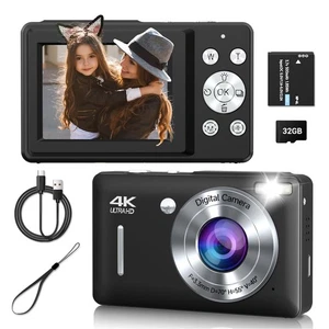 Digital Camera, 44MP Compact Camera, FHD 1080P Point and Shoot Digital Camera... - Picture 1 of 7
