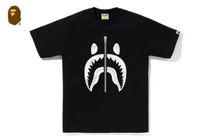 A BATHNIG APE Men's CITY CAMO SHARK TEE 1L80110027 Black Japanese 2XLsize - Picture 1 of 7