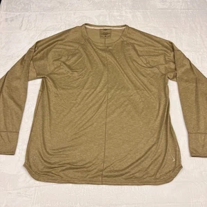 Nike Yoga Shirt Uomo XXL Oro Dri Fit Performance Girocollo Maglietta Elasticizzata Casual - Foto 1 di 9