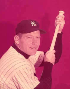 1956 Mickey Mantle NEW YORK YANKEES - 5x6 Baseball Transparency - Picture 1 of 2