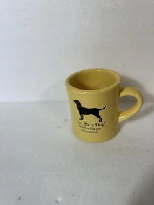 The Black Dog Becher Martha’s Vineyard Gelb Diner Kaffeetasse Keramik Masse. - Bild 1 von 3