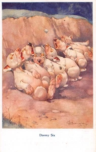 POSTKARTE COMIC BONZO DORMY SIX - Bild 1 von 2