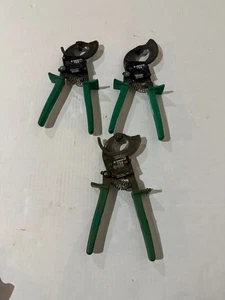 Lot of 3 Greenlee 759 Compact Ratchet Cable Cutter - Picture 1 of 9