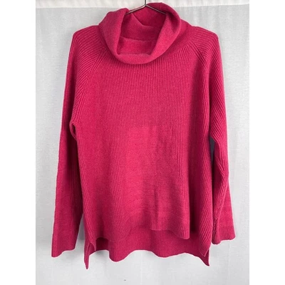 Suéter Sundance Mujer Grande Lia Cuello Alto Lana Pullover Rosa Barbie Femenino Foto 1 de 4
