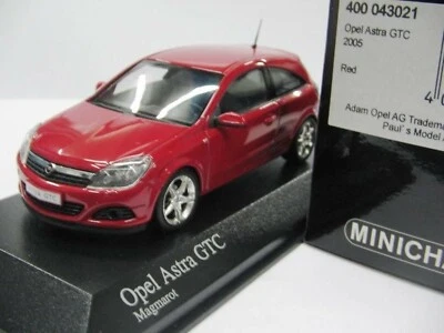 WOW EXTREMELY RARE Opel Astra H GTC HB 2.0L Turbo 2005 Red 1:43 Minichamps-OPC - Image 1 of 3