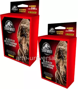 2 BLISTERS (20 PACKS = 80 pegatinas 20 cartas) Panini MUNDO JURÁSICO 2021 - Imagen 1 de 5