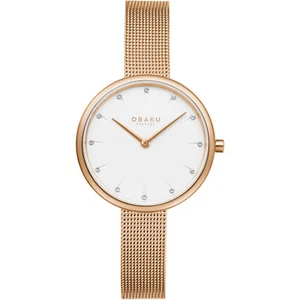 Obaku Women's Classic White Dial Watch - V233LXVIMV - Picture 1 of 1