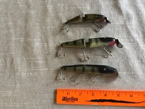 Pikie 2700 esca da pesca vintage 3 Creek Chub bambino articolata in plastica, scala PikIe - Foto 1 di 5