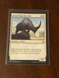 Magic the Gathering Fate Reforged Great Horn Krushok - Picture 1 of 2