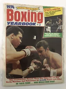 1974 Annuario di boxe 3 Victory Sports Series Rocky Marciano Muhammad Ali Frazier - Foto 1 di 1