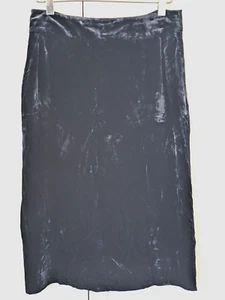Vintage Jaeger Midnight Blue Velvet Skirt UK Size 6/8 - Picture 1 of 4
