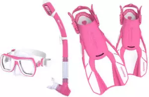 Guardian Monterey Pro Scuba & Snorkeling Frameless Silicone Pink Dive Mask Set - Picture 1 of 1