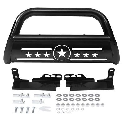 3" Front  Bull Bar Brush Grille Bumper Guard For 2007-2018 Chevy Silverado 1500 Foto 1 de 4