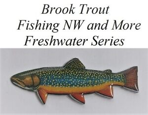 "1" Brook Trout Hat or Lapel Pin - Freshwater Series
