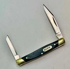 BUCK U.S.A.  375  --  (RARE)  2.75"  DEUCE w/Dark WOOD HANDLES  --  MADE in 2022 - Picture 1 of 19
