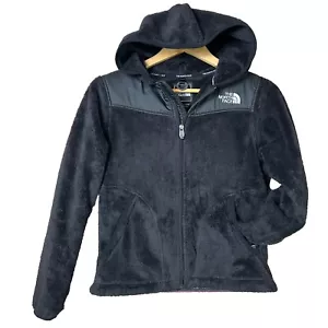 The North Face Hooded Osito Fleece Jacket Womens XS Black Full Zip Warm Cozycore - Picture 1 of 9