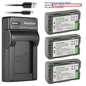Kastar Battery Slim USB Charger for Hitachi DZ-BP08 DZ-BP16 HITACHI VDR-M20 - Picture 1 of 11