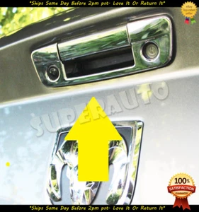 For 2009-2018 DODGE RAM Chrome Tailgate Handle Cover Overlay W/KeyHole W/ CamH - Picture 1 of 4