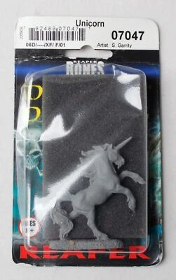 Figura Unicornio Reaper Miniatures Unisex Dungeon Dwellers AP2 Gris Gravedad Foto 1 de 4