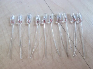 (10) Miniature Light Bulbs 12V 1.2W 5/32" 4mm Incandescent Gauges Clusters #E46F - Picture 1 of 8