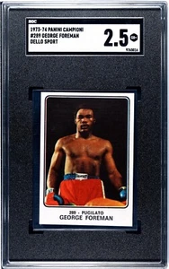 1973 Panini Campioni Dello Sport #289 George Foreman Rookie Card RC SGC 2.5 HOF - Picture 1 of 2