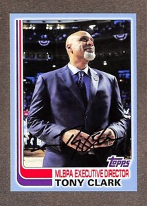 2017 Topps Archives #193 Tony Clark MLBPA Executive Director Blue /75