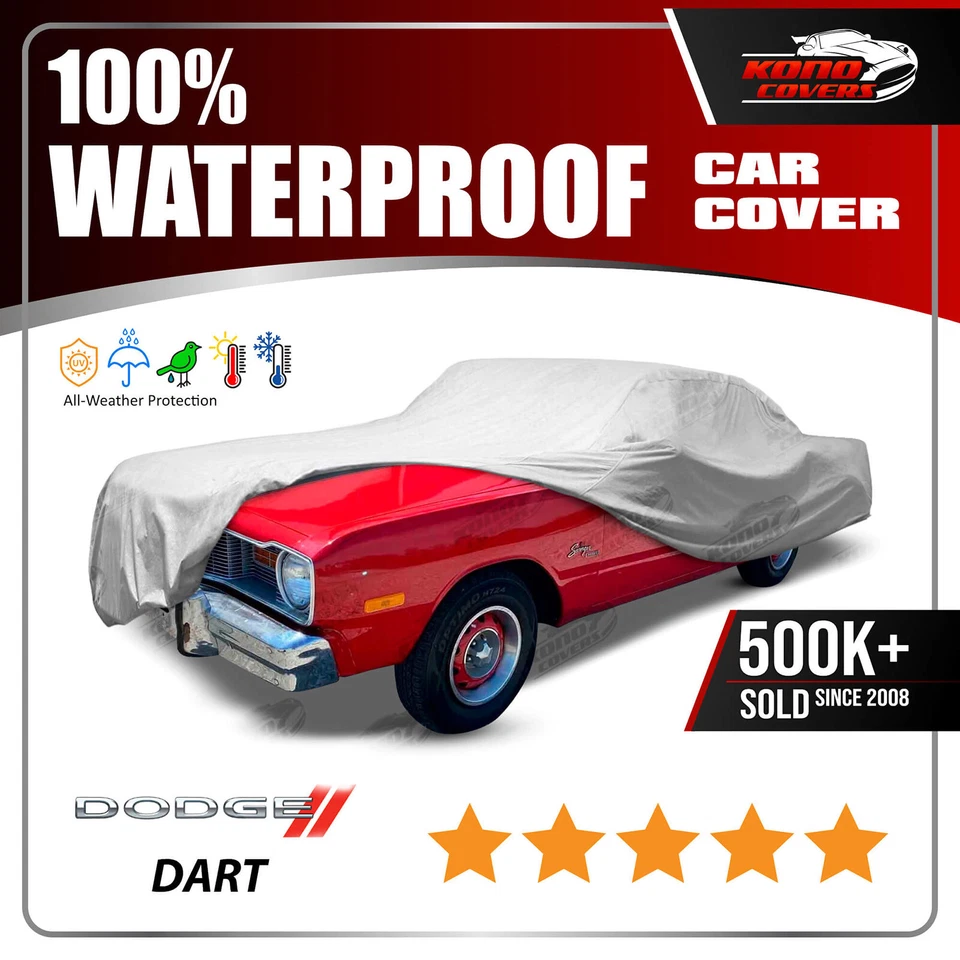 Funda de coche Dodge Dart 1967-1976 - 100 % impermeable 100 % transpirable 100 % resistente a los rayos UV Foto 1 de 4
