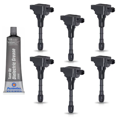 6X Ignition Coil & 1X Tune Up Grease for 2011-2013 INFINITI M37 V6 3.7L UF617 - Image 1 of 4