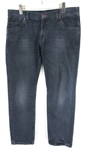 Tommy Hilfiger Slim Fit Jeans Mens W36/L32 Whiskers Fade Effect Zip Fly - Picture 1 of 8