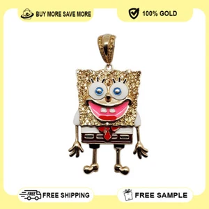Cartoon Style Pendant Real 10K Gold - Picture 1 of 5