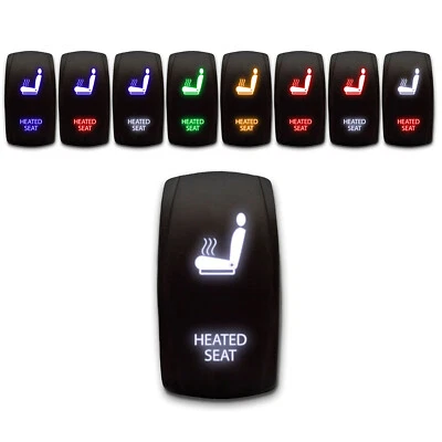 STARK INDUSTRIES [Heated Seat] Laser Etched 5-Pin Rocker Switch ON-OFF SPST Toggle Switch 20A