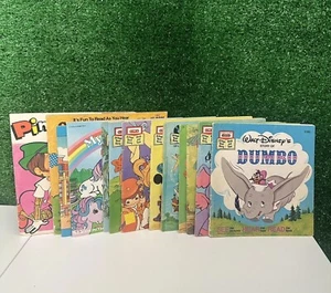 Lote De Colección De 13 Walt Disney Y Otros Ver Y Escuchar Leer A lo largo Libros Y Discos 80 - Imagen 1 de 17