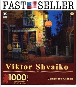 1000 Piece Puzzle - Campo de L'Arsenala By Viktor Shvaiko (27”x20”/69x51cm) NEW! - Picture 1 of 11