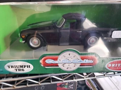 Brittians Collectibles Triump TR6 Black 1 18 scale diecast model sports car boxe - Image 1 of 4