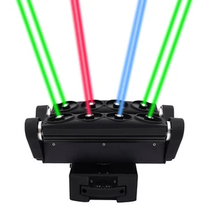 Luz principal móvil láser rayo araña 8 ojos DMX-512 RGB DJ etapas de iluminación - Imagen 1 de 11
