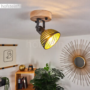 Przemysłowe lampy sufitowe czarne / złote efekt świetlny salon lampy obrotowe
