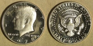 Error: Half 1978S Proof Struck Thru Bristle K6 IREC642 - Picture 1 of 1