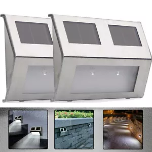 Solar Beleuchtung Leuchte LED Hausnummerleuchte beleuchtet Hausnummer Edelstahl - Bild 1 von 12