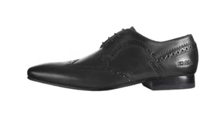 Ted Baker Mens OLLIVUR Smarts Formal Black Leather Lace-up Brogues Shoes £140 - Picture 1 of 11