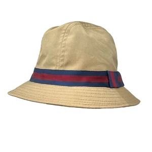 Kangol Design Men's M 7 1/4 Vintage Retro USA Made Fedora Bucket Hat Cap Tan - Picture 1 of 9