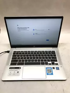HP Chromebook 14na0051cl 14" 64GB eMMC, Intel Pentium Silver, 1.10GHz 4GB RAM DW - Picture 1 of 6