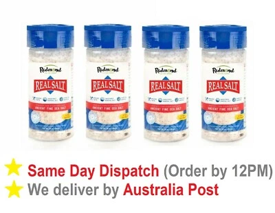4 x ORGANIC Redmond Real Salt Fine Sea Salt 284g THE GREATEST SALT ON EARTH - image 1 of 2