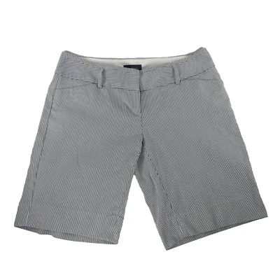 Nuevo Pantalones Cortos Bermudas The Limited Para Mujer Blanco y Negro Talla 2 30W Elastizados a Rayas Foto 1 de 4