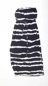 Monsoon Womens Black Viscose Blend Maxi Size S Off the Shoulder - Picture 1 of 10