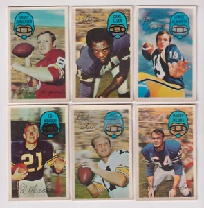 1970 KELLOGG'S XOGRAPH 3-D SUPER STARS FOOTBALL LOT (6) - MID TO HIGH GRADE - Picture 1 of 1