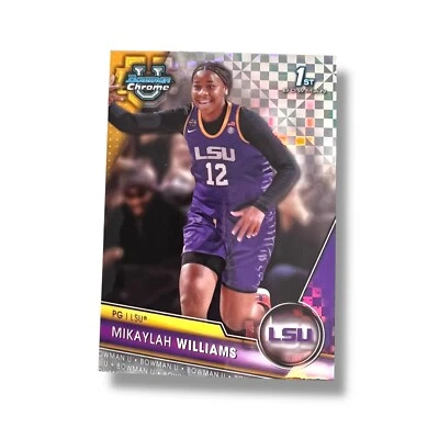 2023-24 Bowman University Chrome Mikaylah Williams X-Fractor #4  - Image 1 of 4