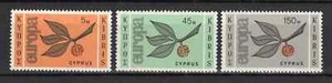 CYPRUS, 1965, EUROPA CEPT, Trees, MNH (Vl. 80-82), C.V. 60.00 Euros !!! - Picture 1 of 1