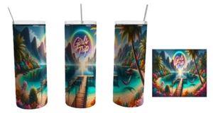 Handmade Girls Trip Design 20oz Tumbler, Cute Girls Tumbler - Picture 1 of 2