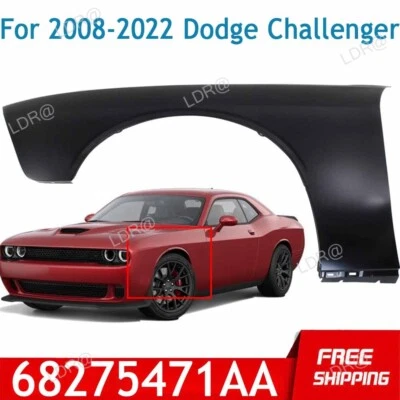 New Fender For 2008-2017 Dodge Challenger Front LH Driver Side Primed Steel Foto 1 de 4