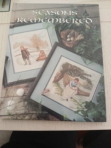 Leisure Arts Cross Stitch pattern Book Seasons Remembered Hardcover 1994 - Picture 1 of 12
